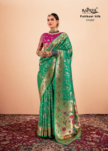 Shailia191001-191007 Rajpath Paithani Silk Sarees Wholesaler