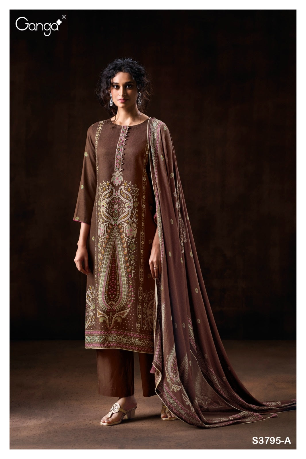 Shaista 3795 Ganga Wool Pashmina Suits Wholesale Price