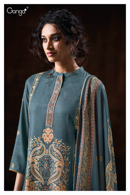 Shaista 3795 Ganga Wool Pashmina Suits Wholesale Price