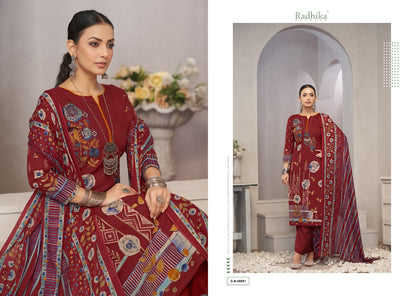 Shajiya Radhika Fashion Azara Lawn Cotton Karachi Salwar Suits Supplier Gujarat