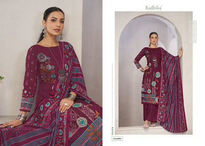 Shajiya Radhika Fashion Azara Lawn Cotton Karachi Salwar Suits Supplier Gujarat