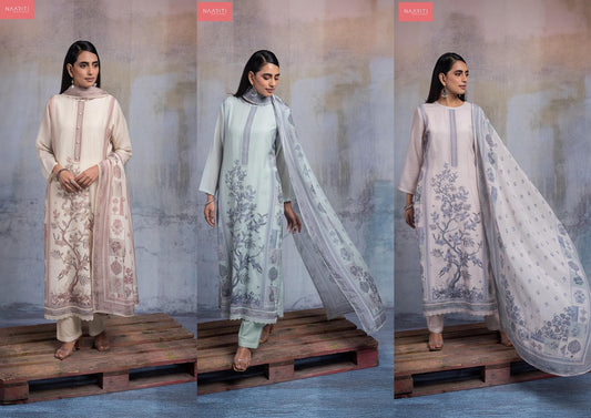 Shakhi Naariti Mul Chanderi Pant Style Suits Wholesale Rate
