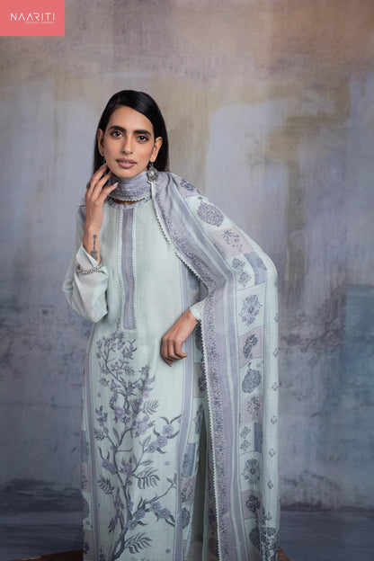 Shakhi Naariti Mul Chanderi Pant Style Suits Wholesale Rate