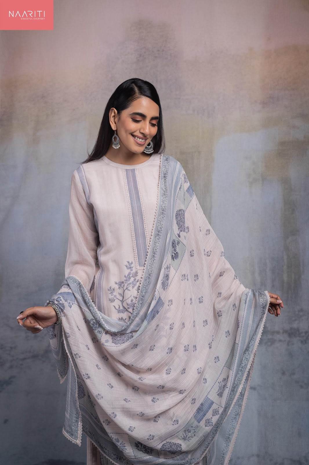 Shakhi Naariti Mul Chanderi Pant Style Suits Wholesale Rate