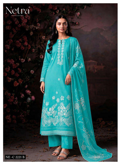 Shakira Netra Cotton Pant Style Suits Wholesale