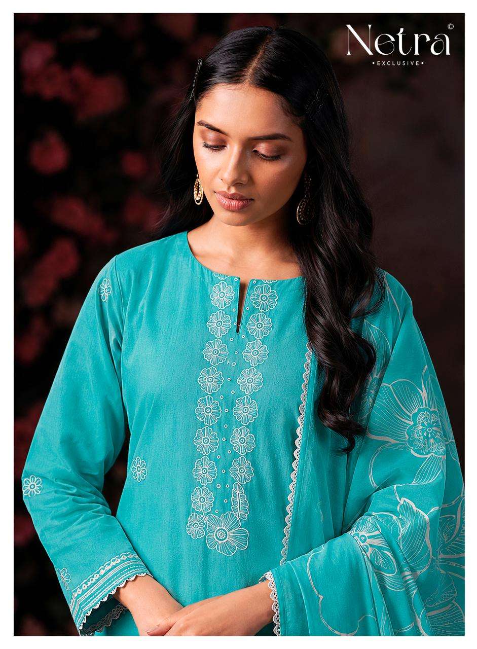 Shakira Netra Cotton Pant Style Suits Wholesale