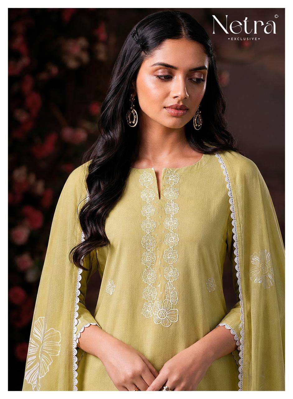 Shakira Netra Cotton Pant Style Suits Wholesale