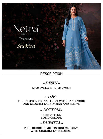 Shakira Netra Cotton Pant Style Suits Wholesale