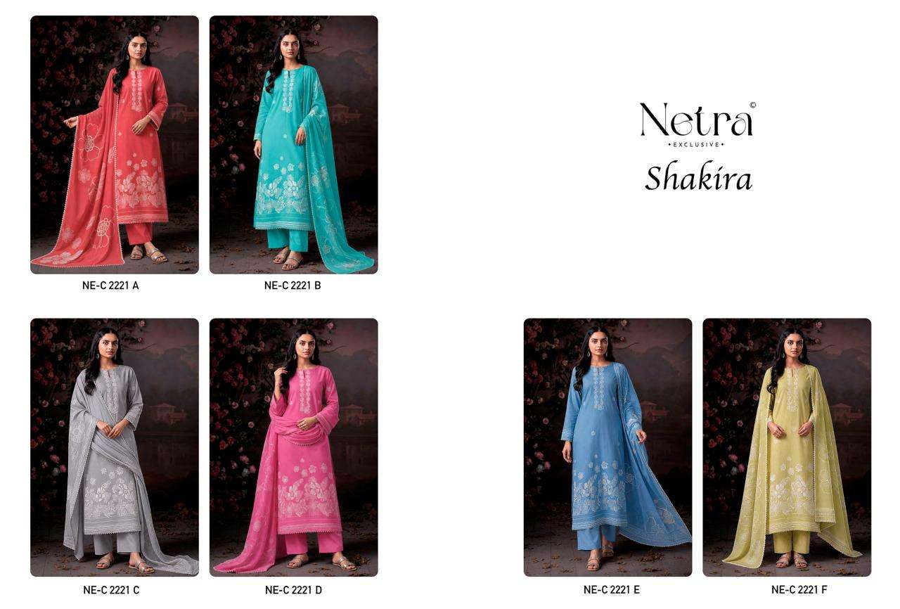 Shakira Netra Cotton Pant Style Suits Wholesale