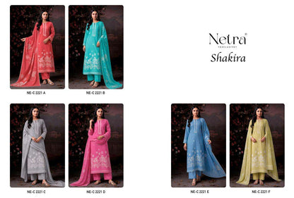 Shakira Netra Cotton Pant Style Suits Wholesale