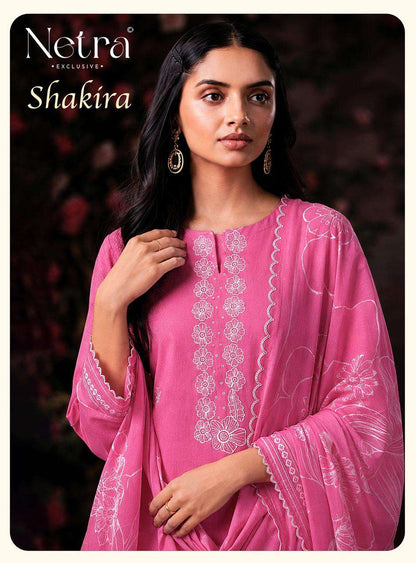 Shakira Netra Cotton Pant Style Suits Wholesale