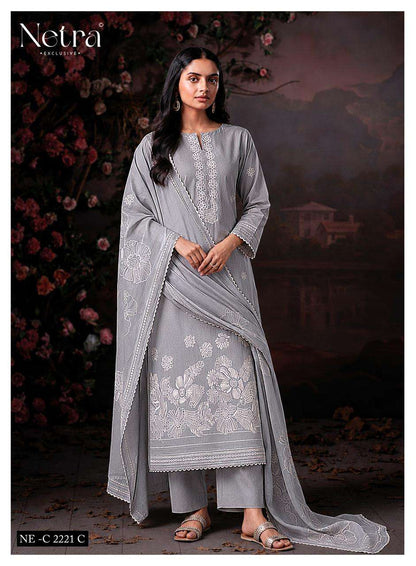Shakira Netra Cotton Pant Style Suits Wholesale