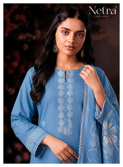 Shakira Netra Cotton Pant Style Suits Wholesale