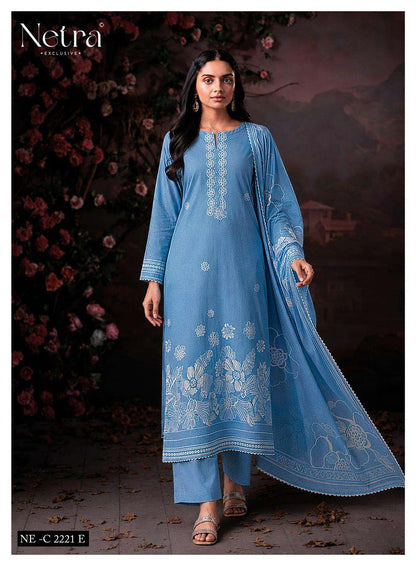 Shakira Netra Cotton Pant Style Suits Wholesale