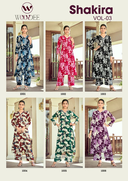 Shakira Vol 3 Woodee Reyon Co Ord Set Manufacturer
