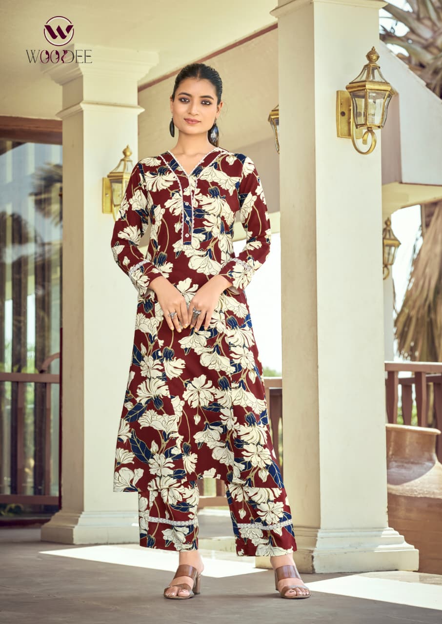 Shakira Vol 3 Woodee Reyon Co Ord Set Manufacturer