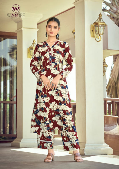 Shakira Vol 3 Woodee Reyon Co Ord Set Manufacturer
