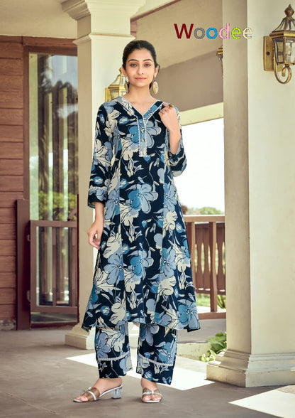 Shakira Vol 3 Woodee Reyon Co Ord Set Manufacturer