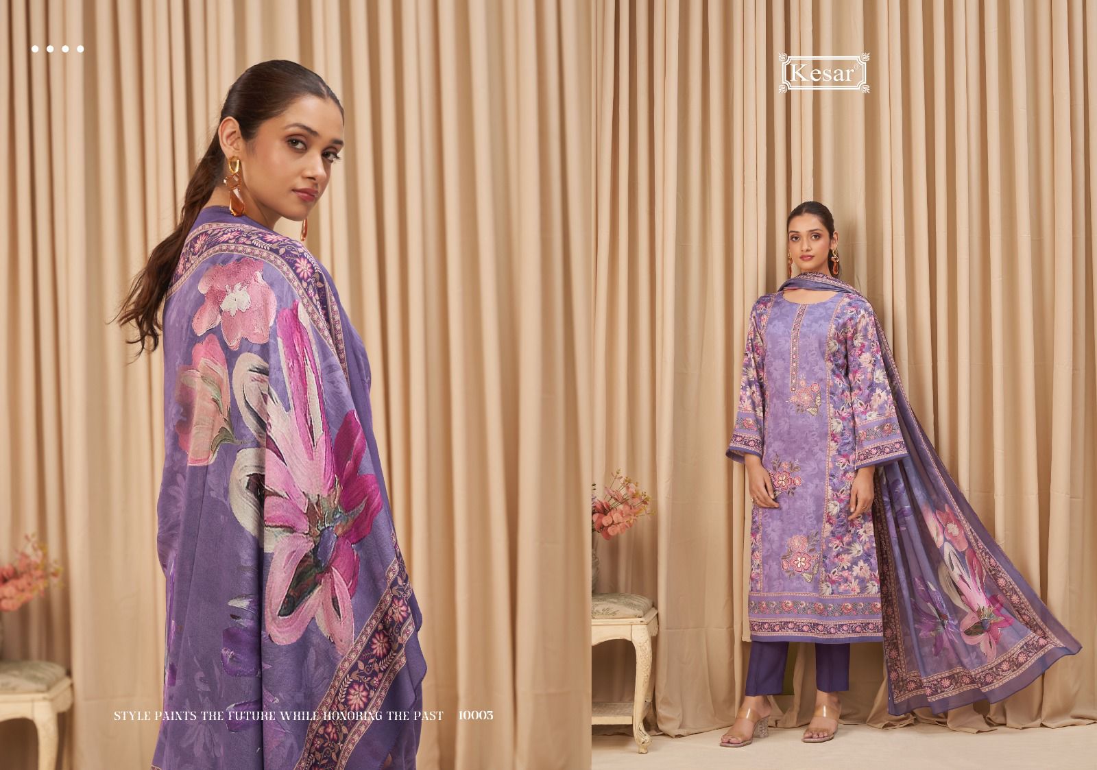 Shakshi 10001 Kesar Jam Satin Pant Style Suits Wholesaler Ahmedabad