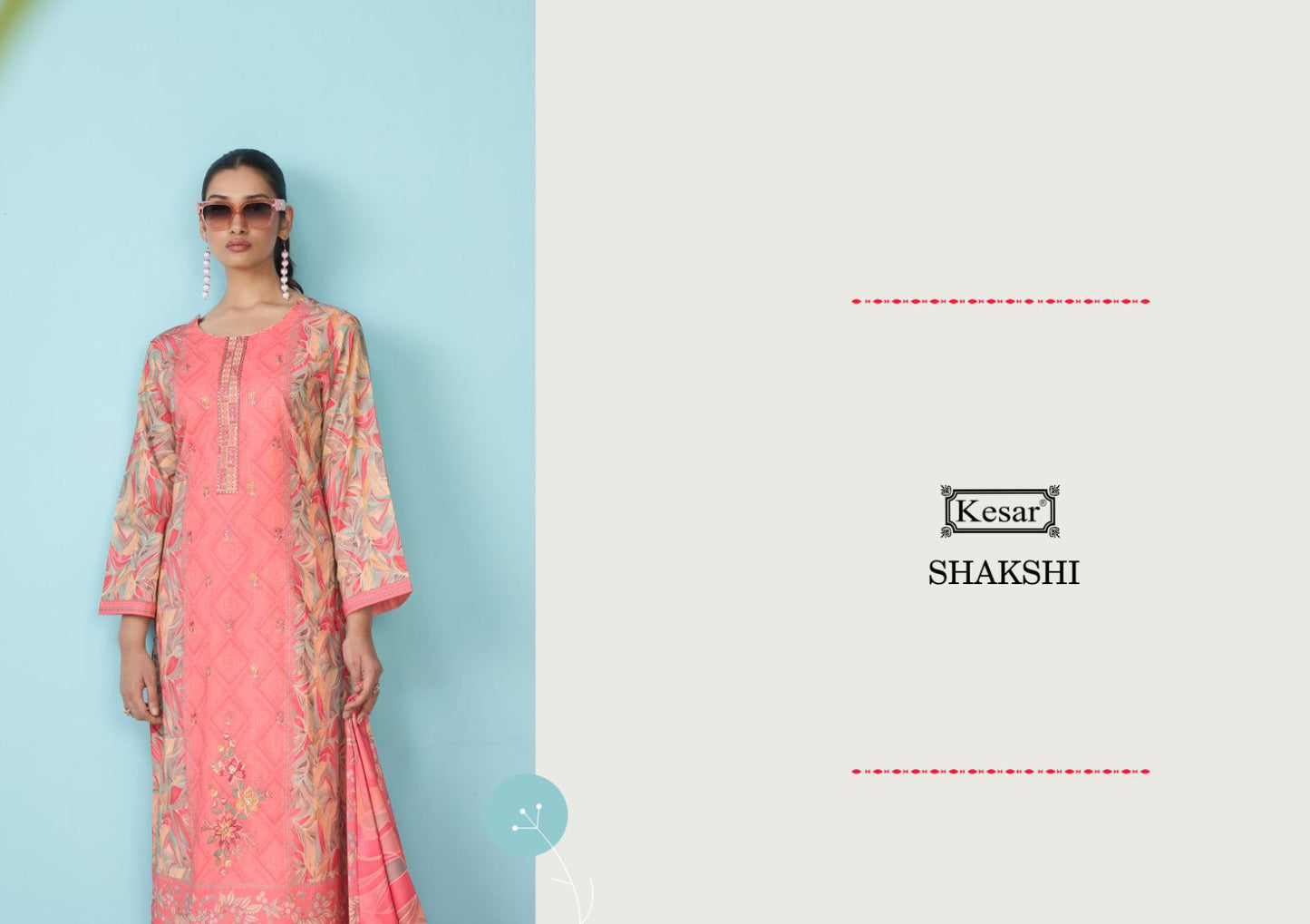 Shakshi 7001 Kesar Cambric Pant Style Suits Supplier Ahmedabad