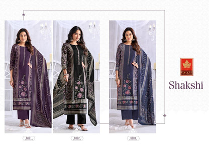 Shakshi Karachi Prints Jam Satin Pant Style Suits Wholesaler Gujarat