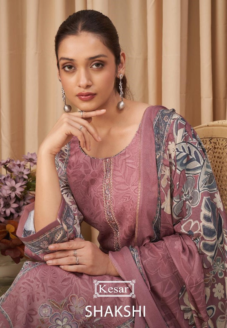 Shakshi Kesar Pure Jam Pant Style Suits Manufacturer Ahmedabad