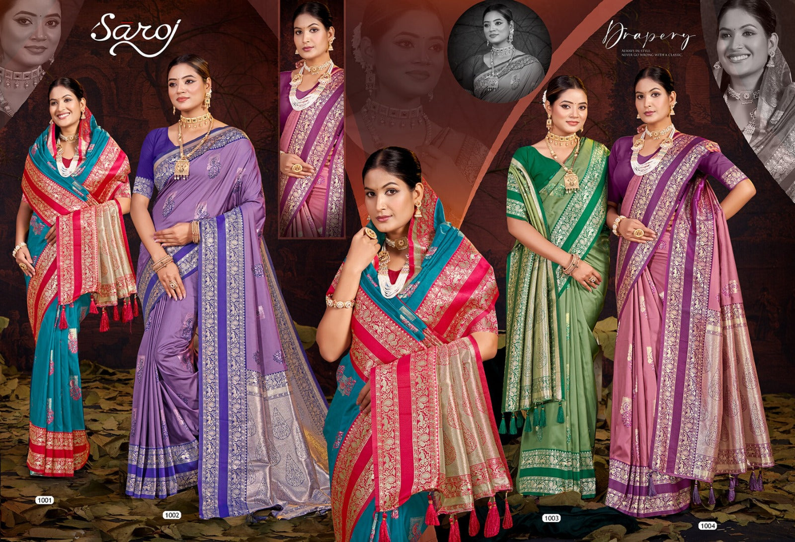 Shakunt Silk Saroski Vol 1 Saroj Sarees Exporter