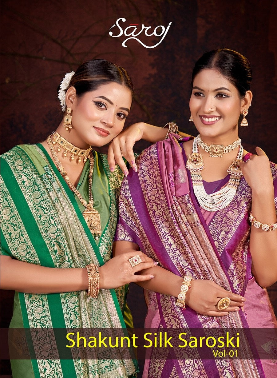 Shakunt Silk Saroski Vol 1 Saroj Sarees Exporter