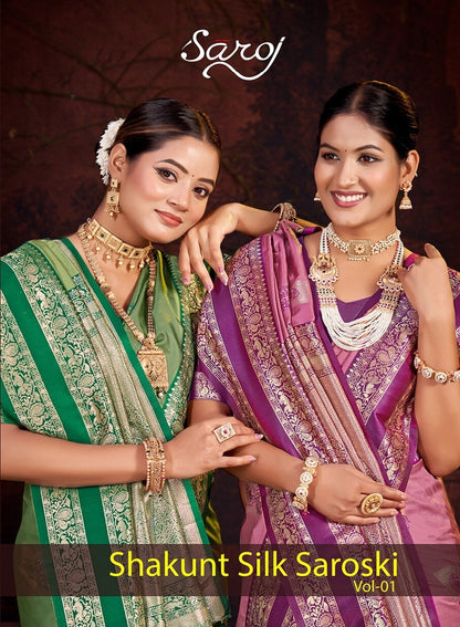 Shakunt Silk Saroski Vol 1 Saroj Sarees Exporter