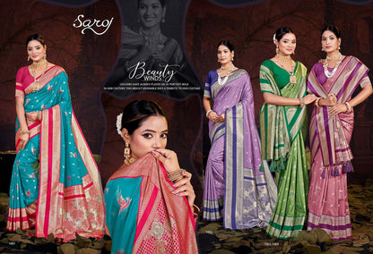 Shakunt Silk Saroski Vol 2 Saroj Sarees Wholesale