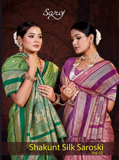 Shakunt Silk Saroski Vol 2 Saroj Sarees Wholesale