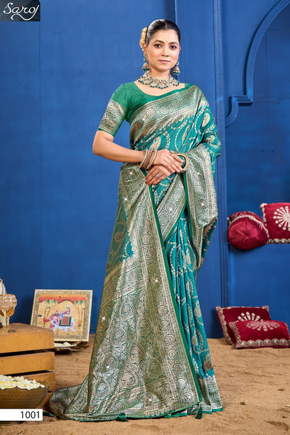Shakunt Silk Saroski Vol 3 Saroj Sarees Wholesaler Gujarat