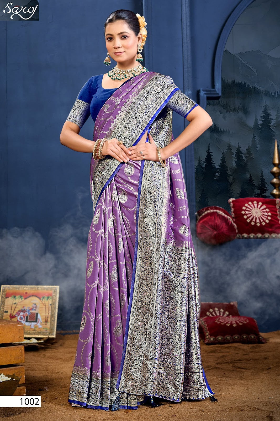 Shakunt Silk Saroski Vol 3 Saroj Sarees Wholesaler Gujarat