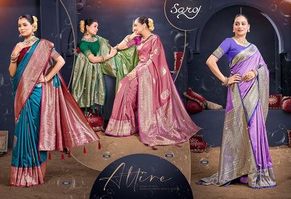 Shakunt Silk Saroski Vol 5 Saroj Sarees Exporter Gujarat