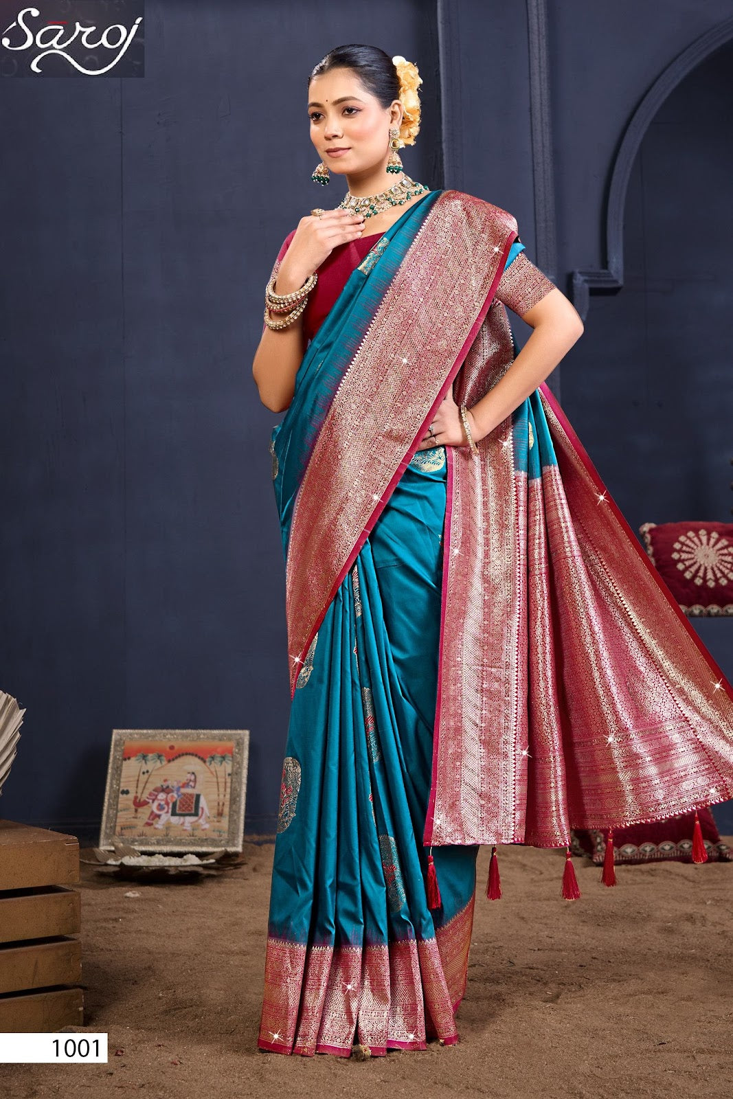 Shakunt Silk Saroski Vol 5 Saroj Sarees Exporter Gujarat