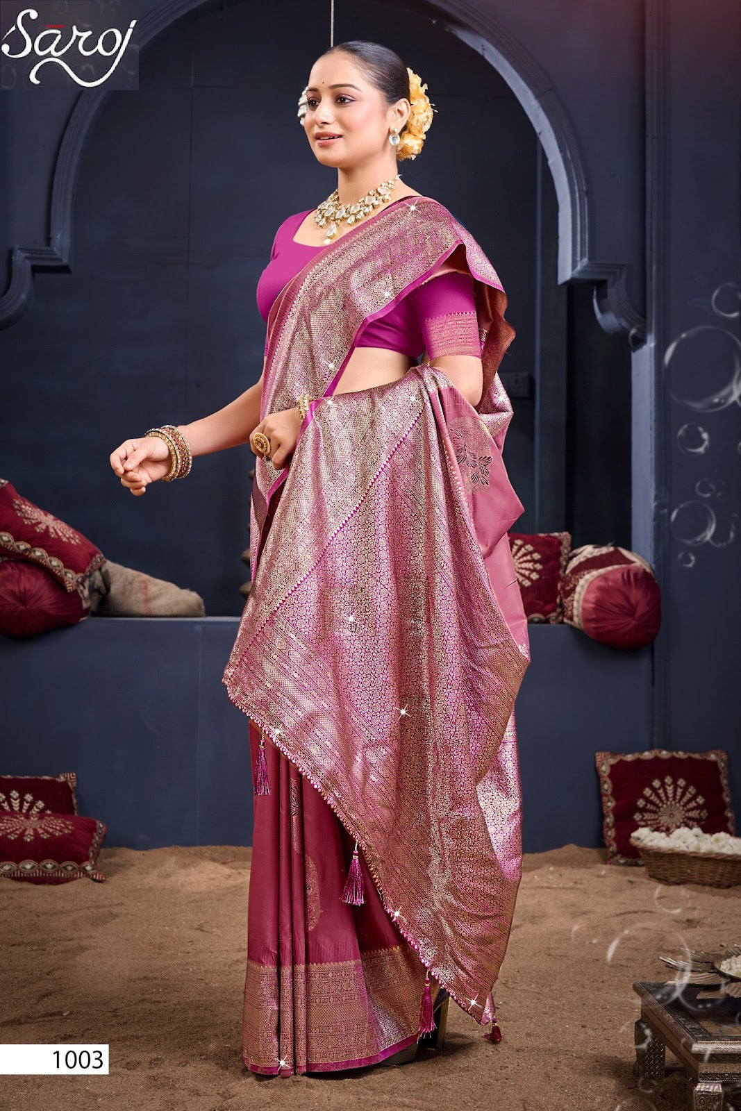 Shakunt Silk Saroski Vol 5 Saroj Sarees Exporter Gujarat