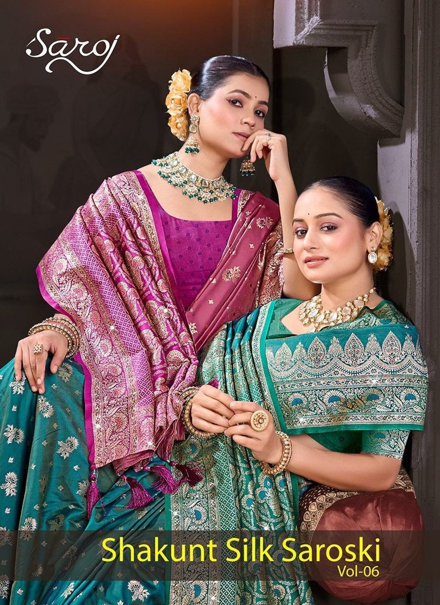 Shakunt Silk Saroski Vol 6 Saroj Sarees Supplier