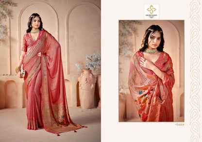 Shaligram Vol 6 Shubh Shree Dull Moss Sarees Supplier Gujarat