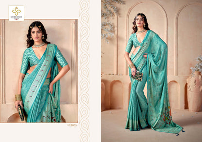 Shaligram Vol 6 Shubh Shree Dull Moss Sarees Supplier Gujarat