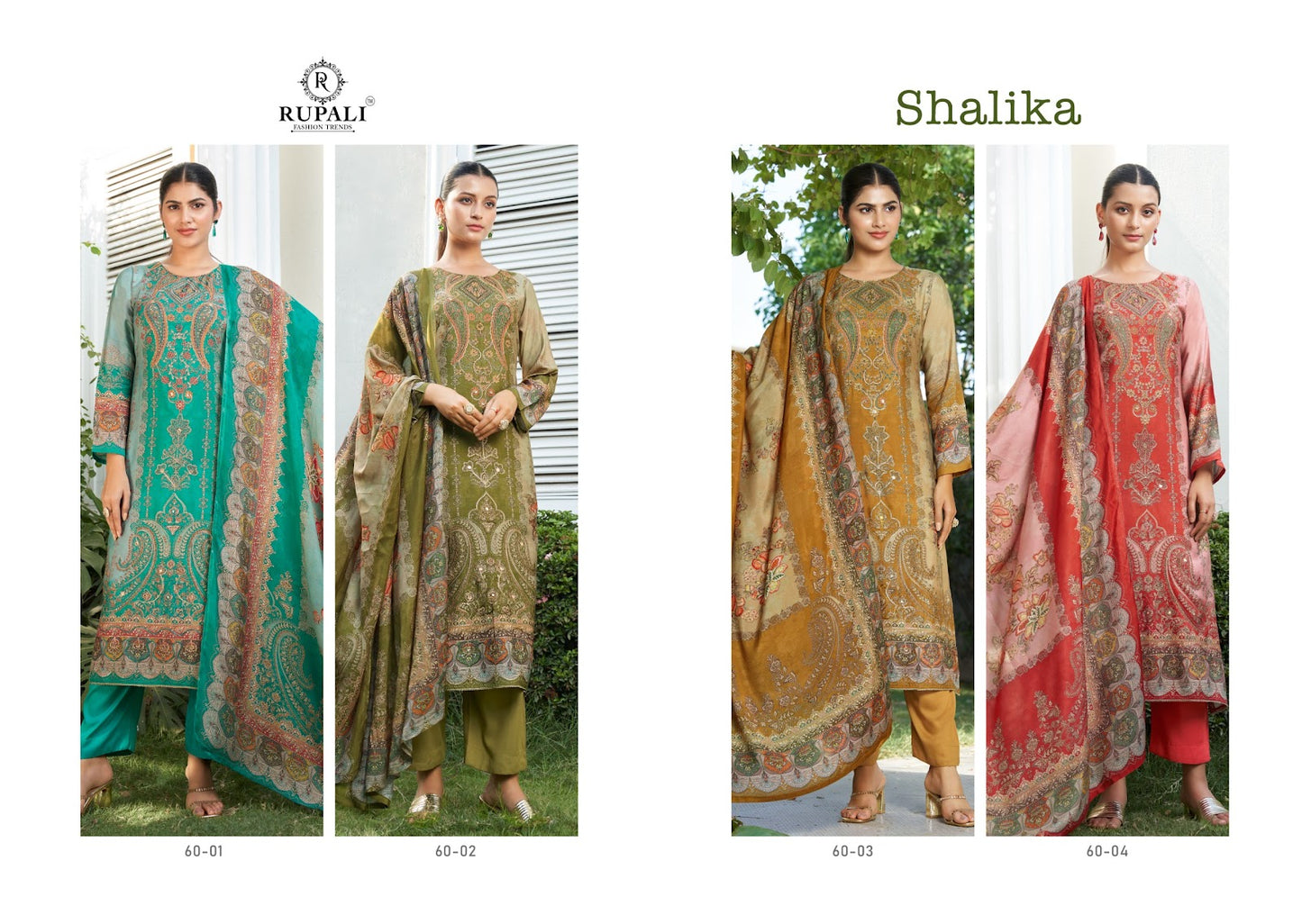 Shalika Rupali Viscose Pant Style Suits Supplier Ahmedabad
