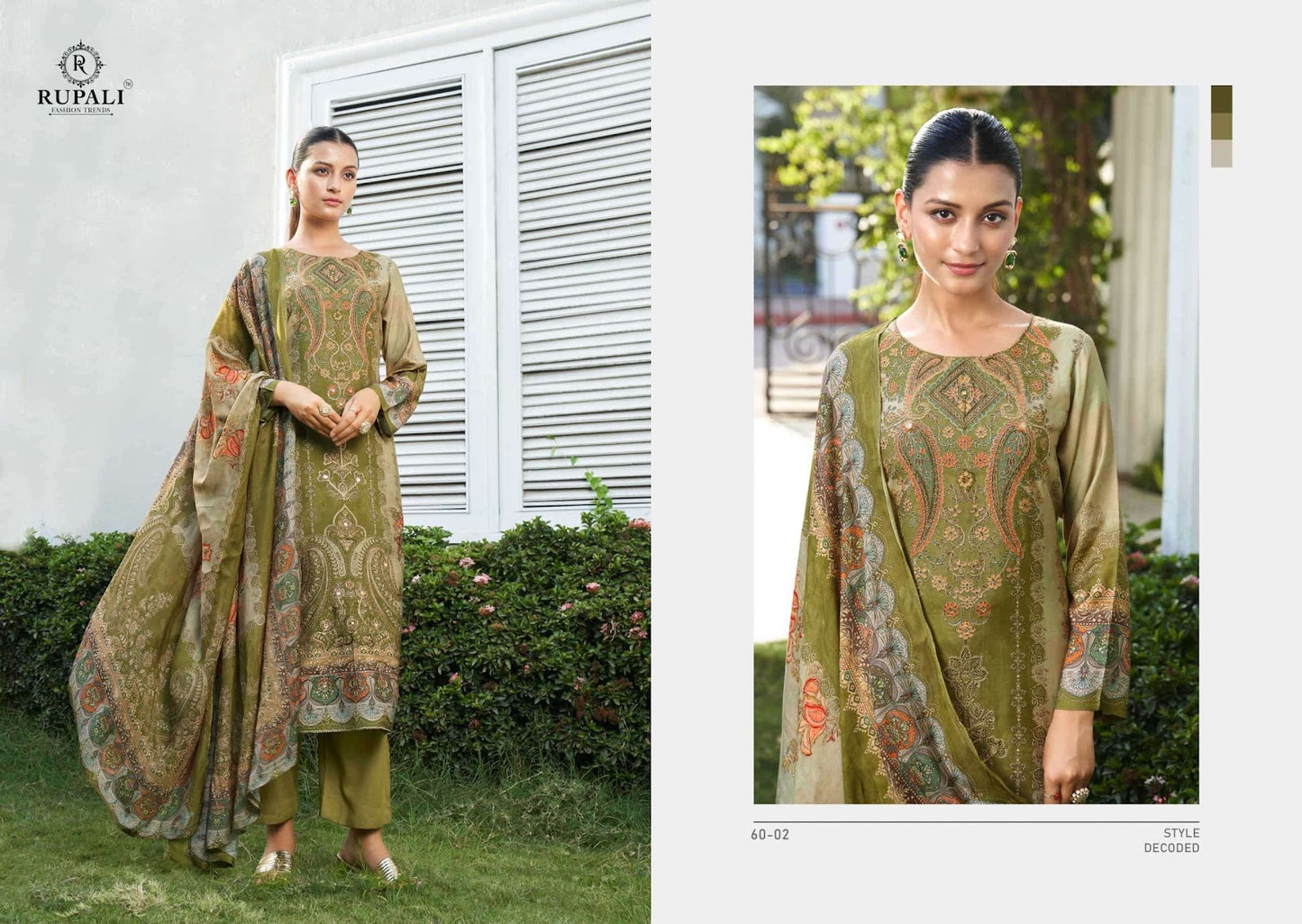 Shalika Rupali Viscose Pant Style Suits Supplier Ahmedabad