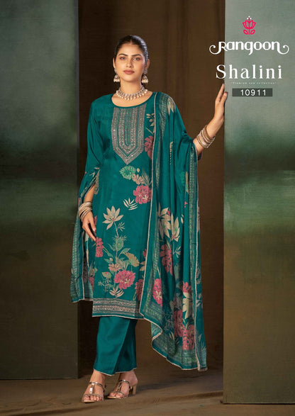 Shalini Rangoon Muslin Readymade Pant Style Suits Manufacturer India