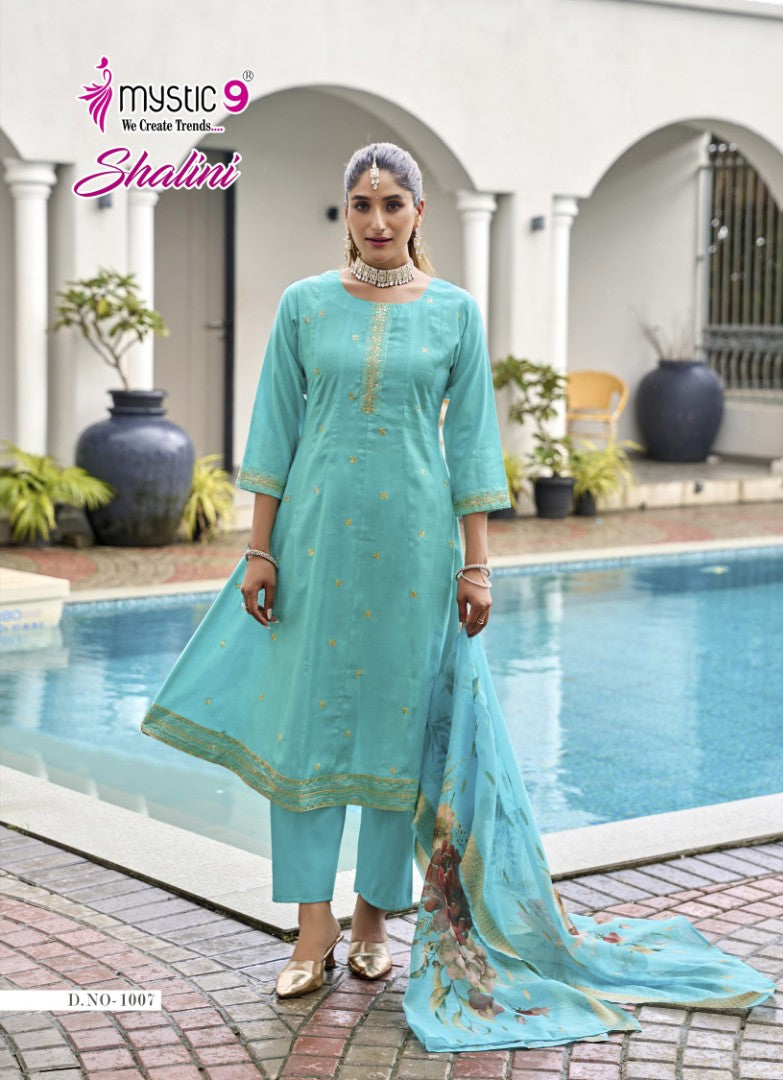 Shalini Vol 1 Mystic 9 Vertican Readymade Anarkali Suits Wholesaler Gujarat