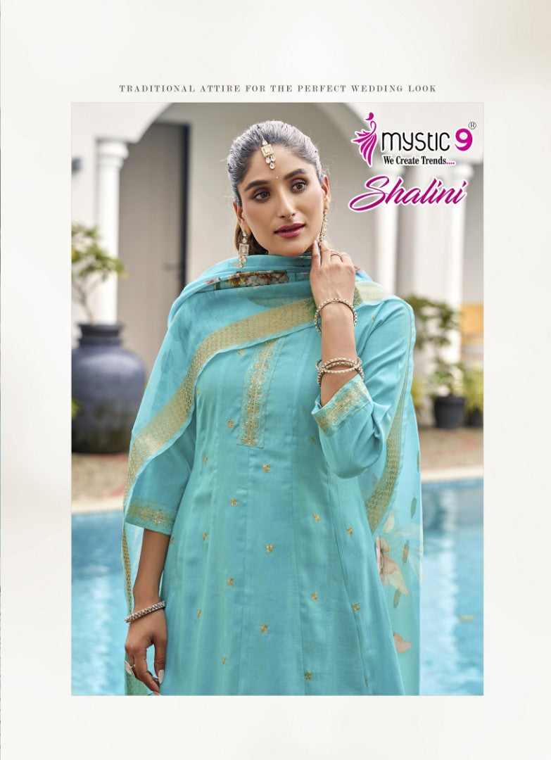 Shalini Vol 1 Mystic 9 Vertican Readymade Anarkali Suits Wholesaler Gujarat