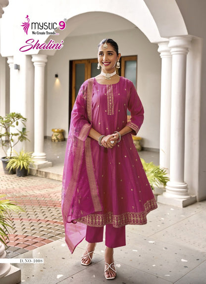 Shalini Vol 1 Mystic 9 Vertican Readymade Anarkali Suits Wholesaler Gujarat