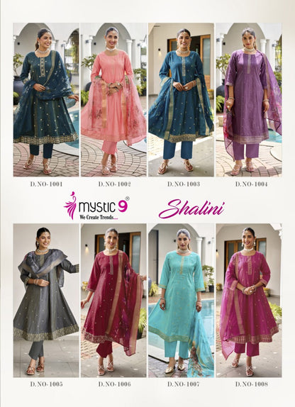 Shalini Vol 1 Mystic 9 Vertican Readymade Anarkali Suits Wholesaler Gujarat