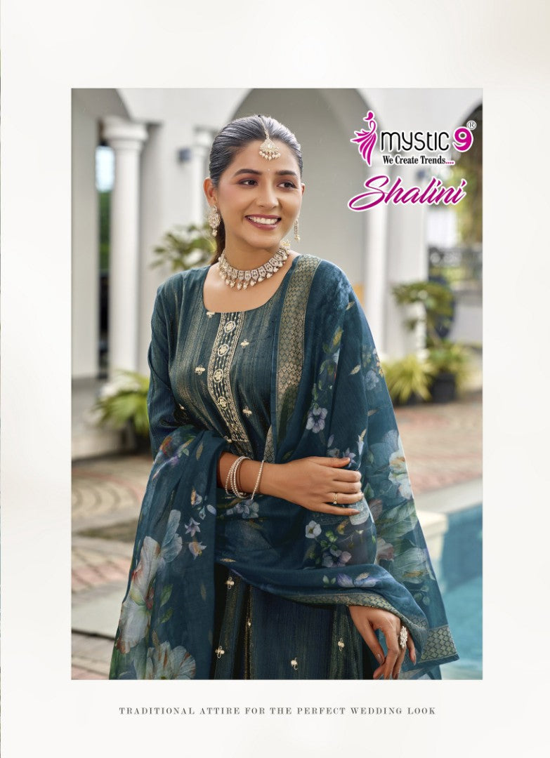 Shalini Vol 1 Mystic 9 Vertican Readymade Anarkali Suits Wholesaler Gujarat