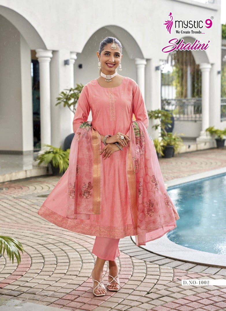 Shalini Vol 1 Mystic 9 Vertican Readymade Anarkali Suits Wholesaler Gujarat