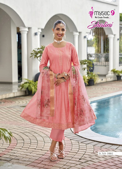 Shalini Vol 1 Mystic 9 Vertican Readymade Anarkali Suits Wholesaler Gujarat