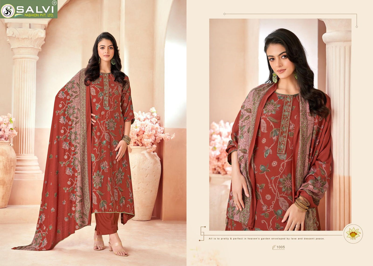 Shalini Winter Salvi Fashion Viscose Pashmina Suits Wholesaler Ahmedabad